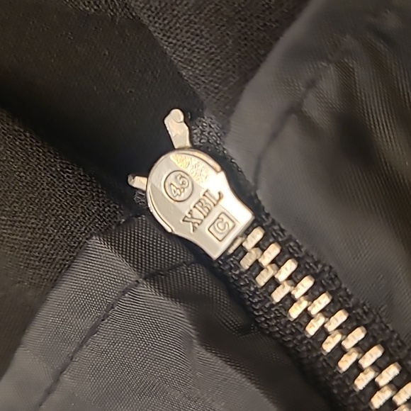 NWOT Calvin Klein Black Silver Studded Short Sleeved Fully Zip Back Midi Dress - Picture 14 of 15